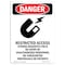 Signmission Safety Sign, OSHA Danger, 10" Height, Restricted Access, Portrait OS-DS-D-710-V-1703 - alternate 1